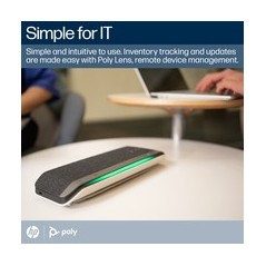 Poly Sync 40M Smart Speakerphone - Wireless Excellence for Crystal-Clear Calls (0197029590480)